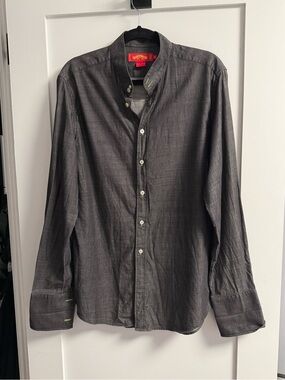 Shanghai Tang Grey Button-Down Shirt